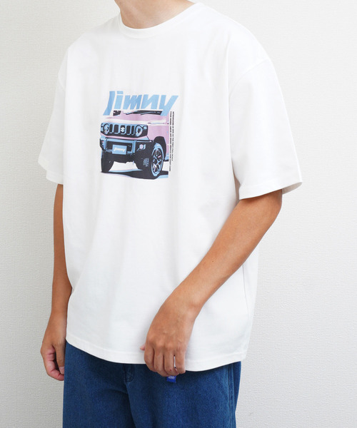 ZIP FIVE(ジップファイブ)の「ヘビーウェイト Jimny ジムニーシエラ 天竺半袖Tシャツ(Tシャツ/カットソー・メンズ・イエロー/ピンク/ホワイト・MEDIUM/LARGE/X-LARGE)」の4枚目の写真
