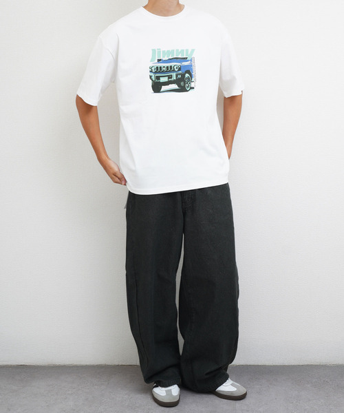 ZIP FIVE(ジップファイブ)の「ヘビーウェイト Jimny ジムニーシエラ 天竺半袖Tシャツ(Tシャツ/カットソー・メンズ・イエロー/ピンク/ホワイト・MEDIUM/LARGE/X-LARGE)」の8枚目の写真