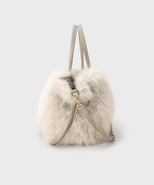 定番人気！】2Wayドロストフェイクファートート（トートバッグ