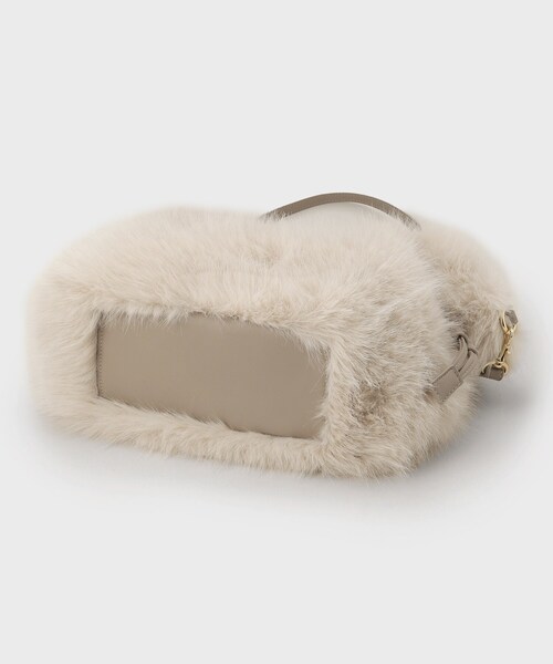 UNTITLED（アンタイトル）の「【定番人気！】2Wayドロストフェイクファートート（トートバッグ・レディース・ブラウン系/ブラウン系その他/ライトベージュ/グレー・99）」の14枚目の写真