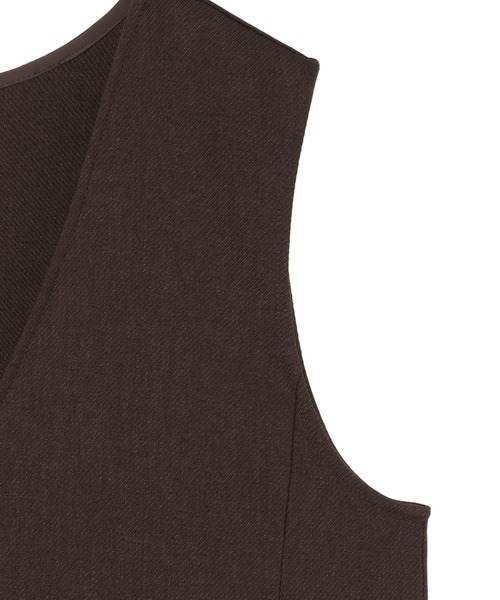 TOKYO SHIRTS（トウキョウシャツ）の「ウーリッシュ素材 ジャンパースカート セットアップ可能（ジャンパースカート・レディース・ブラウン/ネイビー・M/L/LL）」の6枚目の写真