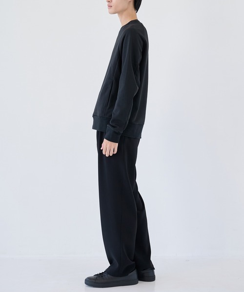 ATTACHMENT（アタッチメント）の「【ATTACHMENT/アタッチメント】CO STRECH TERRY PULLOVER（スウェット・メンズ・チャコールグレー/ブラック・2/3）」の4枚目の写真