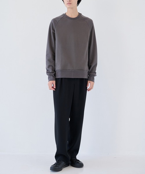 ATTACHMENT（アタッチメント）の「【ATTACHMENT/アタッチメント】CO STRECH TERRY PULLOVER（スウェット・メンズ・チャコールグレー/ブラック・2/3）」の6枚目の写真