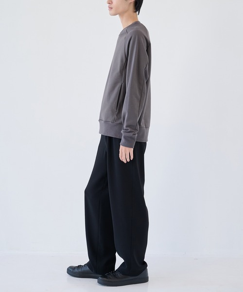 ATTACHMENT（アタッチメント）の「【ATTACHMENT/アタッチメント】CO STRECH TERRY PULLOVER（スウェット・メンズ・チャコールグレー/ブラック・2/3）」の7枚目の写真