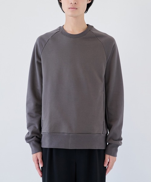 ATTACHMENT（アタッチメント）の「【ATTACHMENT/アタッチメント】CO STRECH TERRY PULLOVER（スウェット・メンズ・チャコールグレー/ブラック・2/3）」の9枚目の写真