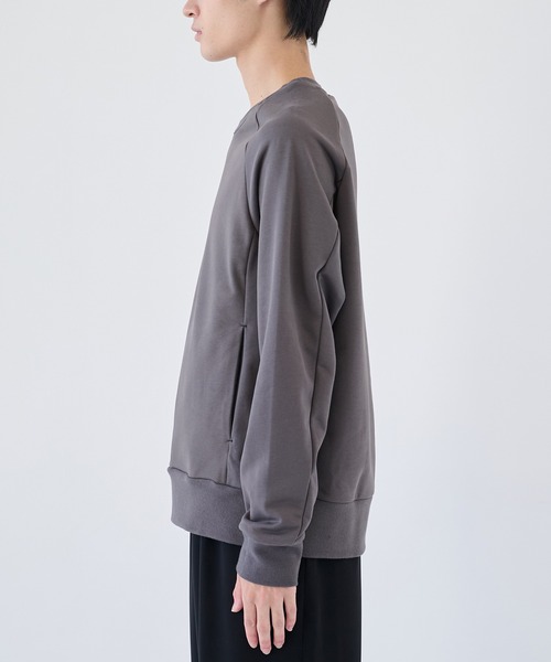 ATTACHMENT（アタッチメント）の「【ATTACHMENT/アタッチメント】CO STRECH TERRY PULLOVER（スウェット・メンズ・チャコールグレー/ブラック・2/3）」の10枚目の写真
