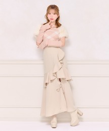 レースアップリボンスカート
