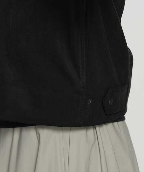 K.T KIYOKO TAKASE(キヨコタカセ)の「ストレッチスエード調 ライダースジャケット(ライダースジャケット・レディース・モカ/ブラック・7号/11号/9号)」の15枚目の写真