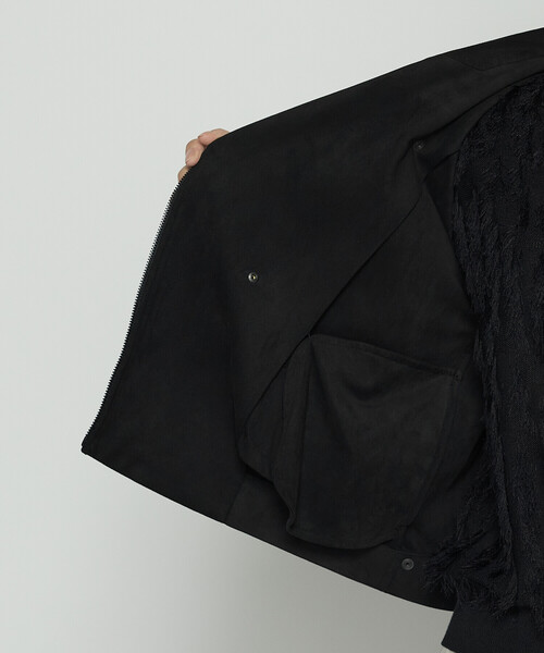 K.T KIYOKO TAKASE(キヨコタカセ)の「ストレッチスエード調 ライダースジャケット(ライダースジャケット・レディース・モカ/ブラック・7号/11号/9号)」の17枚目の写真