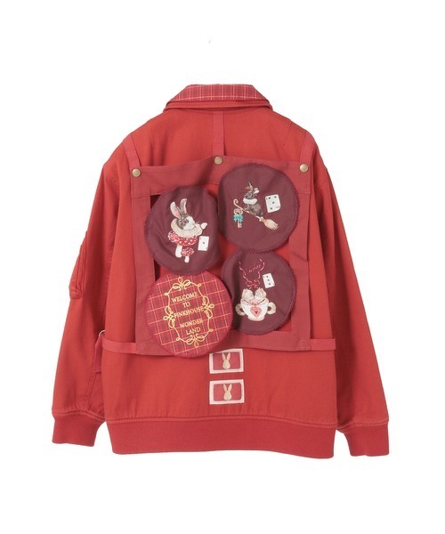 PINK HOUSE（ピンクハウス）の「ミミ・モザ・ラビット刺繍ブルゾン