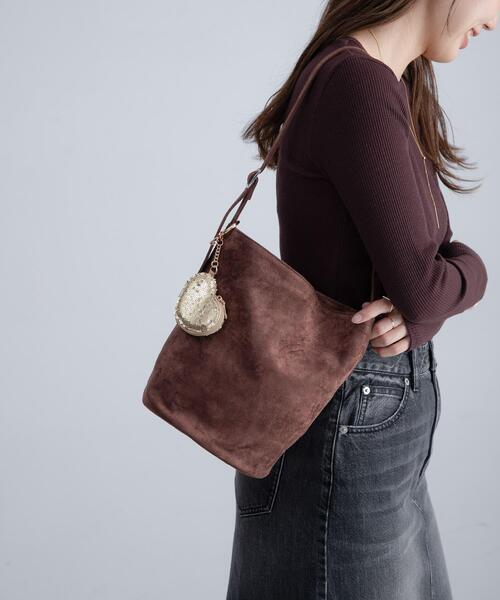 URBAN RESEARCH Sonny Label（アーバンリサーチサニーレーベル）の「フェイクスウェードバケットバッグ（ショルダーバッグ・レディース・ブラウン/ベージュ・ONE）」の8枚目の写真
