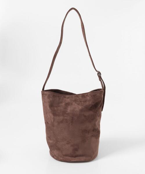 URBAN RESEARCH Sonny Label（アーバンリサーチサニーレーベル）の「フェイクスウェードバケットバッグ（ショルダーバッグ・レディース・ブラウン/ベージュ・ONE）」の9枚目の写真