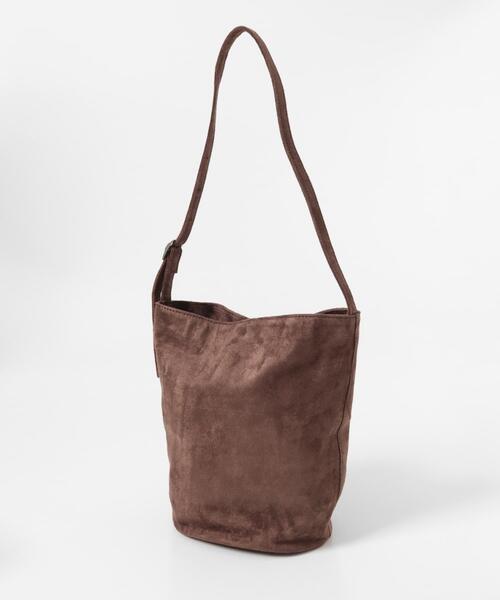 URBAN RESEARCH Sonny Label（アーバンリサーチサニーレーベル）の「フェイクスウェードバケットバッグ（ショルダーバッグ・レディース・ブラウン/ベージュ・ONE）」の10枚目の写真