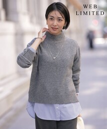 【WEB限定】YAK BLEND ハイネック ニット