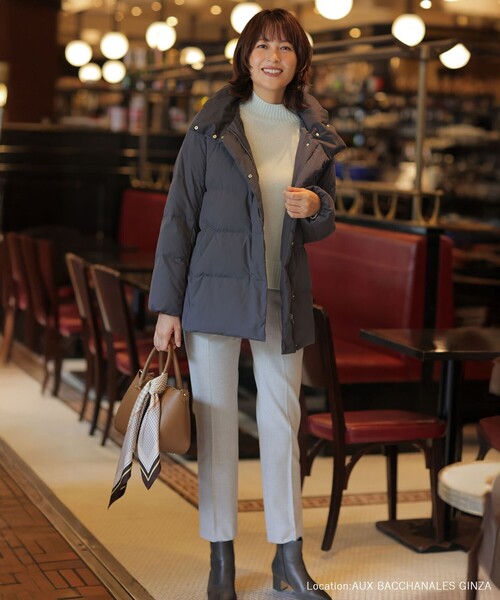 J.PRESS Ladies(J.プレス レディス)の「【WEB限定】YAK BLEND ハイネック ニット(ニット/セーター・レディース・ライトグレー系/ブラウン系/ベージュ系/ライトグリーン系・SMALL)」の9枚目の写真