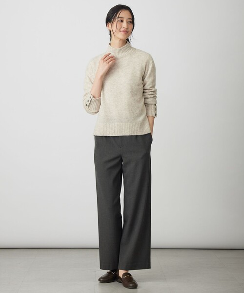 J.PRESS Ladies(J.プレス レディス)の「【WEB限定】YAK BLEND ハイネック ニット(ニット/セーター・レディース・ライトグレー系/ブラウン系/ベージュ系/ライトグリーン系・SMALL)」の13枚目の写真