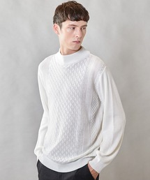 UNION STATION（ユニオンステーション）の「【ウォッシャブル素材】モックネックハイゲージ ウール混ニット（ニット/セーター・メンズ）」