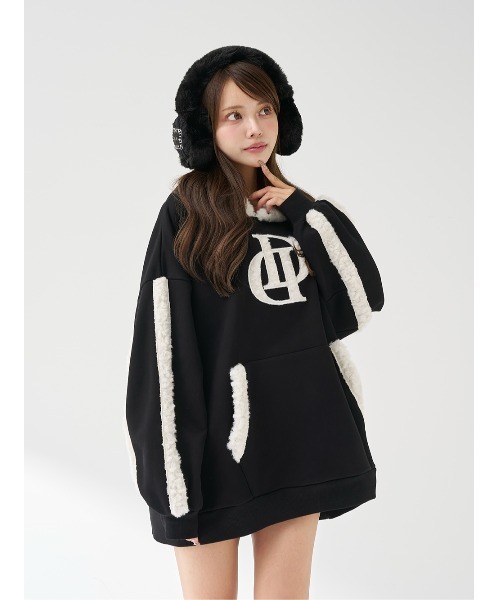 DDボアスウェットフーディー DDボアスウェットフーディー