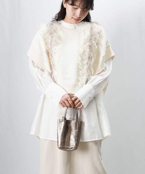 LC/LLL フリンジニットベスト