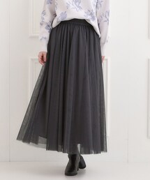 SHOO・LA・RUE | 【洗濯機可】滑らか軽やか シーン問わず着れるチュールギャザースカート(スカート)