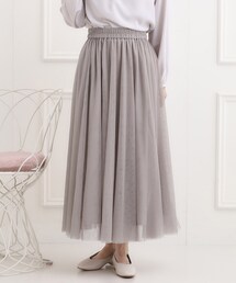 SHOO・LA・RUE | 【洗える】滑らか軽やか シーン問わず着れるチュールギャザースカート(スカート)
