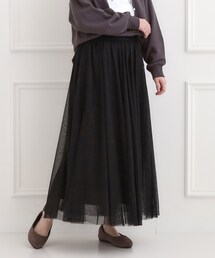 SHOO・LA・RUE | 【洗濯機可】セレモニーからデイリーまで ふんわり軽やか チュールギャザースカート(スカート)
