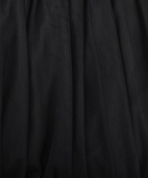 SHOO・LA・RUE（シューラルー）の「【洗濯機可】セレモニーからデイリーまで ふんわり軽やか チュールギャザースカート（スカート・レディース・ライトベージュ/ブラック/グレー系その他・00）」の15枚目の写真