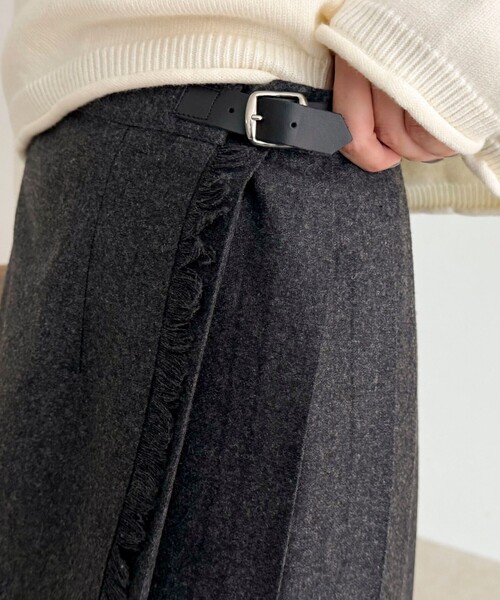 fredy emue（フレディエミュ）の「【O’NEIL OF DUBLIN/オニールオブダブリン】ミディ丈スカート（スカート・レディース・チャコールグレー/ピンク系その他・38）」の11枚目の写真