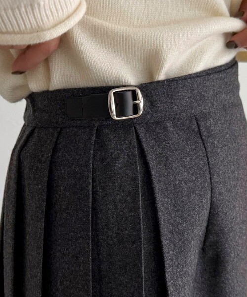 fredy emue（フレディエミュ）の「【O’NEIL OF DUBLIN/オニールオブダブリン】ミディ丈スカート（スカート・レディース・チャコールグレー/ピンク系その他・38）」の17枚目の写真