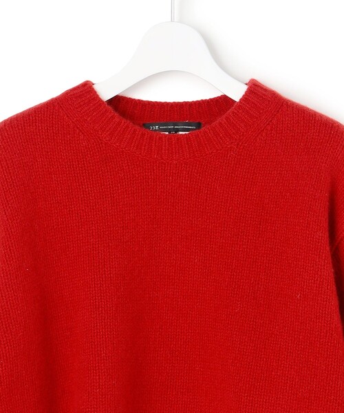 セール】レーシーヘムデザイン パフスリーブ ニット（ニット/セーター