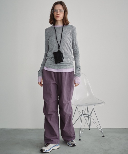 Auntie Rosa Holiday(アンティローザホリデー)の「ナイロンボリュームパンツ(その他パンツ・レディース・グレー/ブラック/ネイビー/パープル・FREE)」の11枚目の写真