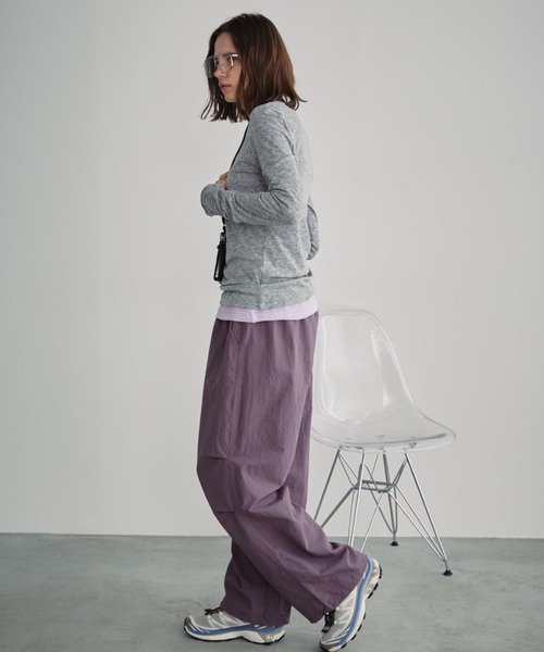 Auntie Rosa Holiday(アンティローザホリデー)の「ナイロンボリュームパンツ(その他パンツ・レディース・グレー/ブラック/ネイビー/パープル・FREE)」の8枚目の写真