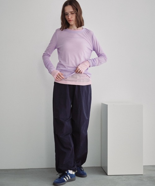 Auntie Rosa Holiday(アンティローザホリデー)の「ナイロンボリュームパンツ(その他パンツ・レディース・グレー/ブラック/ネイビー/パープル・FREE)」の22枚目の写真