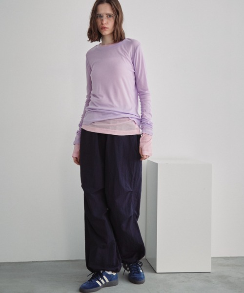 Auntie Rosa Holiday(アンティローザホリデー)の「ナイロンボリュームパンツ(その他パンツ・レディース・グレー/ブラック/ネイビー/パープル・FREE)」の21枚目の写真