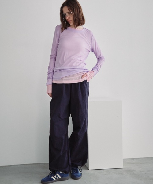 Auntie Rosa Holiday(アンティローザホリデー)の「ナイロンボリュームパンツ(その他パンツ・レディース・グレー/ブラック/ネイビー/パープル・FREE)」の20枚目の写真