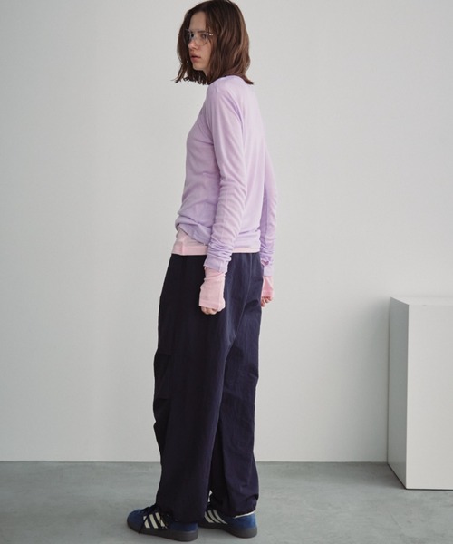 Auntie Rosa Holiday(アンティローザホリデー)の「ナイロンボリュームパンツ(その他パンツ・レディース・グレー/ブラック/ネイビー/パープル・FREE)」の18枚目の写真