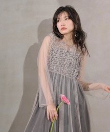 セール】チュールボレロセット メニーウエイ パーティー ドレス 結婚式