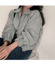 Ritzy（リッツィー）の「スエード調素材 フルジッパー仕様 ブルゾン（ブルゾン）」