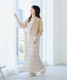 【未使用】アトリエダンタン　ホワイト　ワンピース ブランド古着】ワンピース（ホワイト/白色系・プリーツ）古着通販