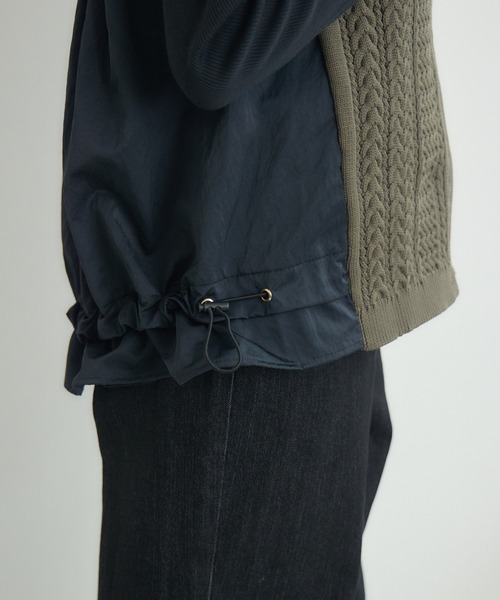 KATHARINE ROSS(キャサリンロス)の「【PILLINI/ピリーニ】ケーブルドッキングベスト(ベスト・レディース・ブラック/カーキ・MEDIUM)」の7枚目の写真