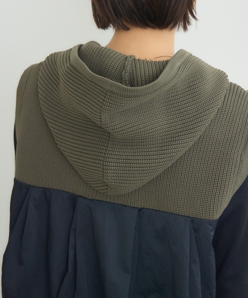 KATHARINE ROSS(キャサリンロス)の「【PILLINI/ピリーニ】ケーブルドッキングベスト(ベスト・レディース・ブラック/カーキ・MEDIUM)」の6枚目の写真