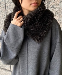 HELEN MOORE | 【HELEN MOORE/ヘレンムーア】アシンメトリーフェイクファースカーフ / マフラー(ストール/ショール)