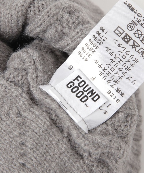 FOUND GOOD（ファウンドグッド）の「K/ケーブルニットキャップ（キャップ・キッズ・グレー系5/ネイビー・FREE）」の10枚目の写真