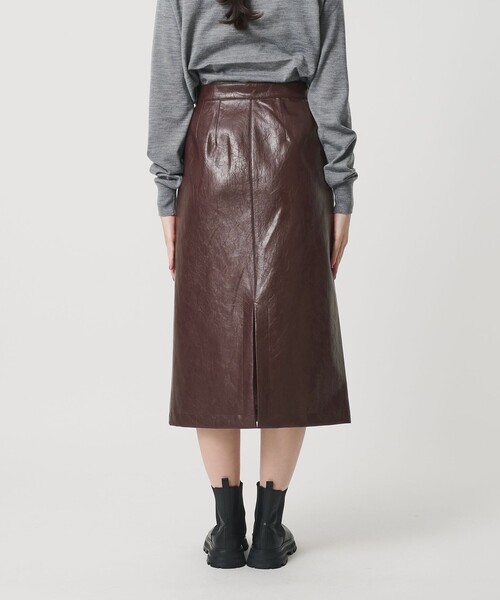 BEAUTY&YOUTH UNITED ARROWS（ビューティーアンドユースユナイテッドアローズ）の「レザーライク Aラインスカート（スカート・レディース・ワイン/オリーブ・M/S）」の11枚目の写真