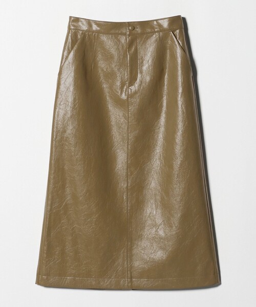 BEAUTY&YOUTH UNITED ARROWS（ビューティーアンドユースユナイテッドアローズ）の「レザーライク Aラインスカート（スカート・レディース・ワイン/オリーブ・M/S）」の12枚目の写真