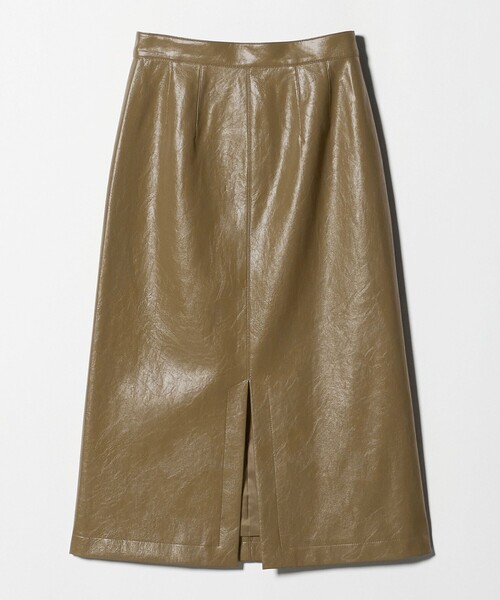 BEAUTY&YOUTH UNITED ARROWS（ビューティーアンドユースユナイテッドアローズ）の「レザーライク Aラインスカート（スカート・レディース・ワイン/オリーブ・M/S）」の13枚目の写真