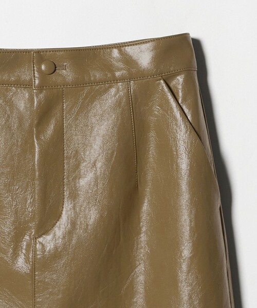 BEAUTY&YOUTH UNITED ARROWS（ビューティーアンドユースユナイテッドアローズ）の「レザーライク Aラインスカート（スカート・レディース・ワイン/オリーブ・M/S）」の14枚目の写真