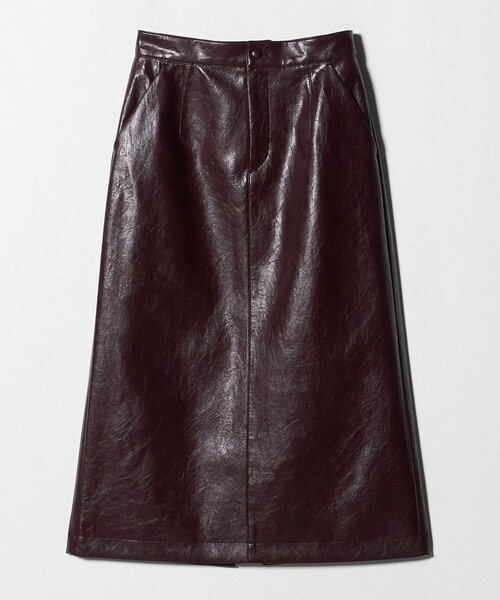 セール】レザーライク Aラインスカート（スカート）｜BEAUTY&YOUTH