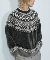 NAVY | NAVY トロリ求心柄モールニットプルオーバー(ニット/セーター)