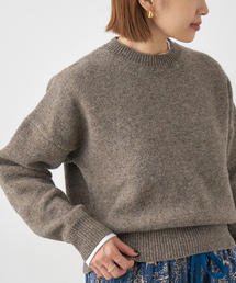 IENA | イタリアンラムクループルオーバー(ニット/セーター)